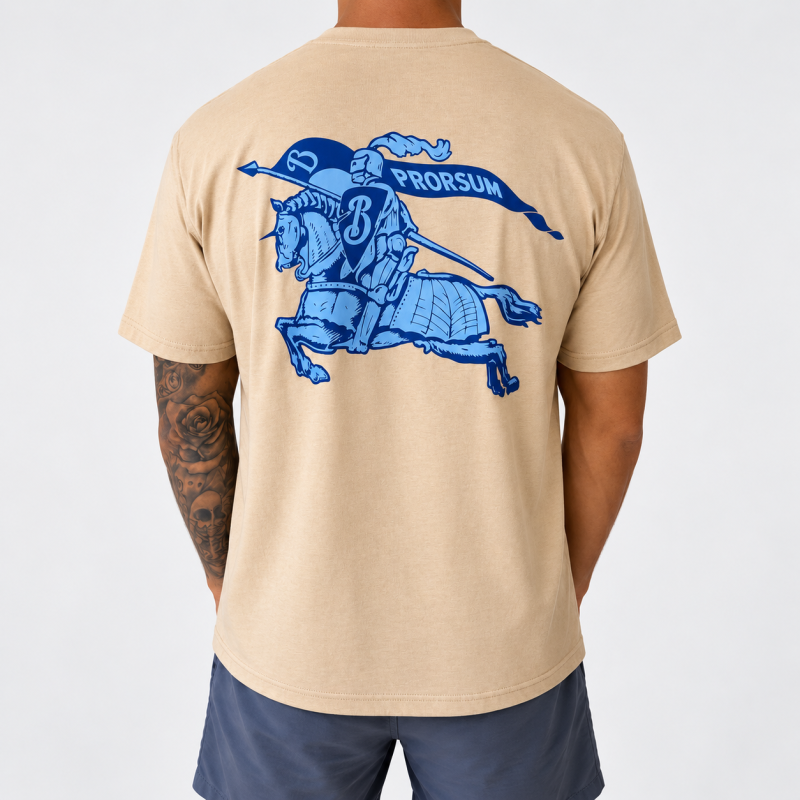 Burberry T-Shirt White – Knight Graphic view 2