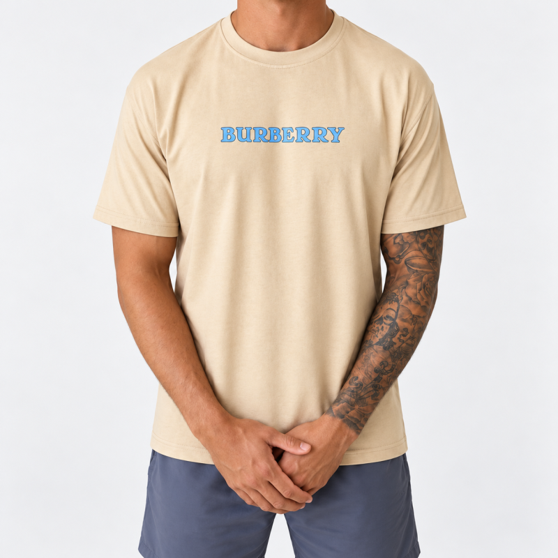 Burberry T-Shirt White – Knight Graphic view 1